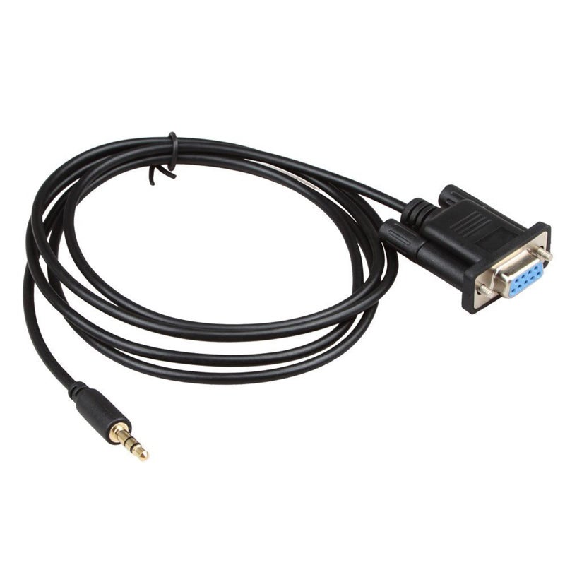 Relper Lineso DB9Pin Female to DC3.5mm Serial Cable-6 Feet Black - Image 1